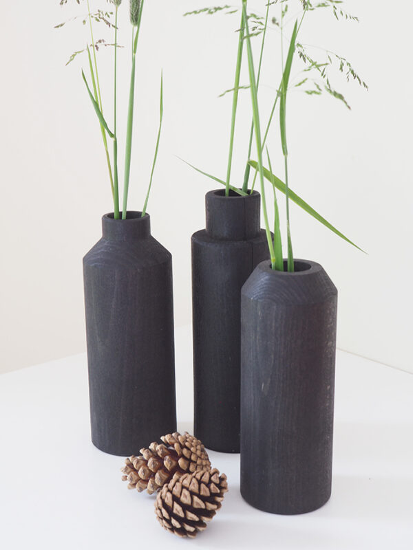 Trio de vases NOIR – Image 2